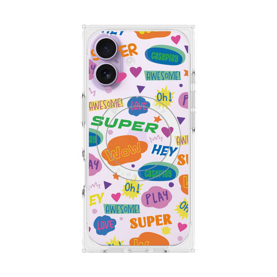 Premium Square Case with MagSafe［ Original - Colorful Moji ］