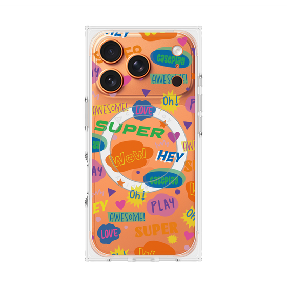 Premium Square Case with MagSafe［ Original - Colorful Moji ］