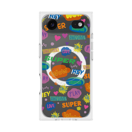 Premium Square Case with MagSafe［ Original - Colorful Moji ］