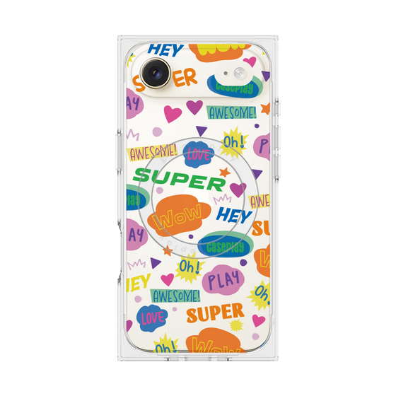 Premium Square Case with MagSafe［ Original - Colorful Moji ］