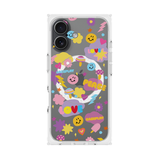 Premium Square Case with MagSafe［ Original - LOVE & PEACE ］