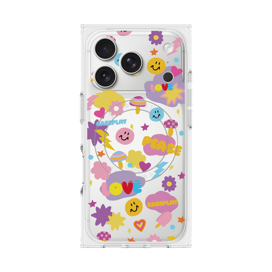 Premium Square Case with MagSafe［ Original - LOVE & PEACE ］