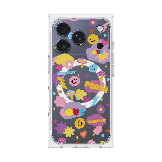 Premium Square Case with MagSafe［ Original - LOVE & PEACE ］