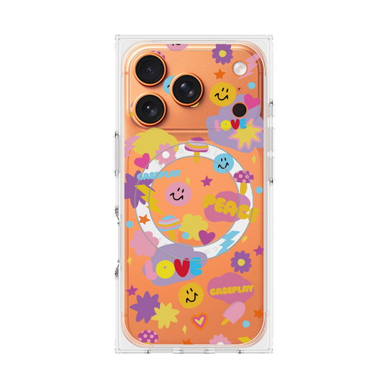 Premium Square Case with MagSafe［ Original - LOVE & PEACE ］