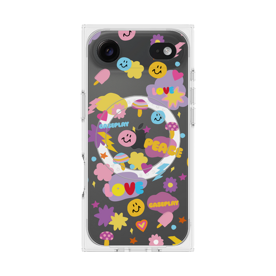 Premium Square Case with MagSafe［ Original - LOVE & PEACE ］