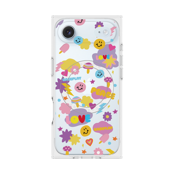 Premium Square Case with MagSafe［ Original - LOVE & PEACE ］