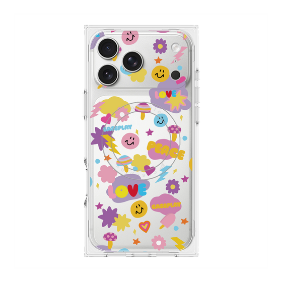 Premium Square Case with MagSafe［ Original - LOVE & PEACE ］