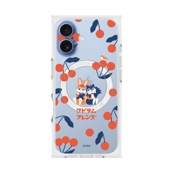 Premium Square Case with MagSafe［ Kuppyramu Friends - Cherry ］