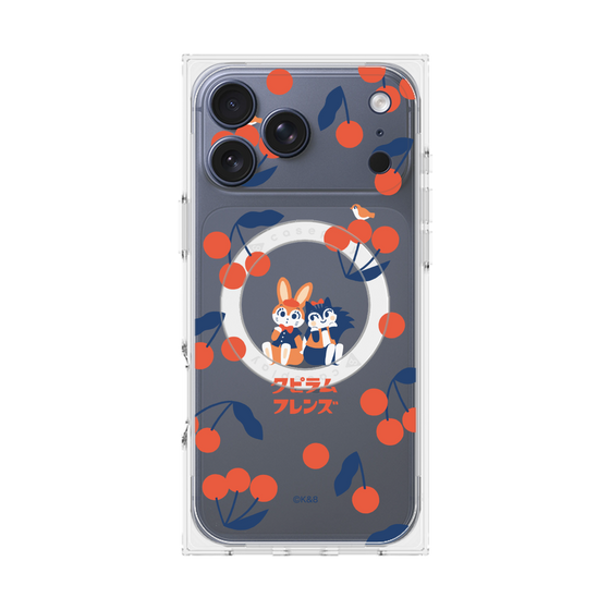 Premium Square Case with MagSafe［ Kuppyramu Friends - Cherry ］