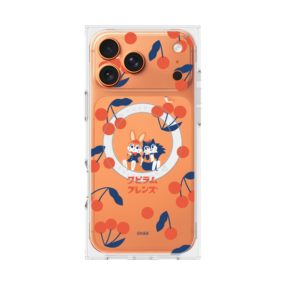 Premium Square Case with MagSafe［ Kuppyramu Friends - Cherry ］