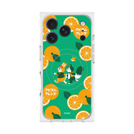 Premium Square Case with MagSafe［ Kuppyramu Friends - Orange ］
