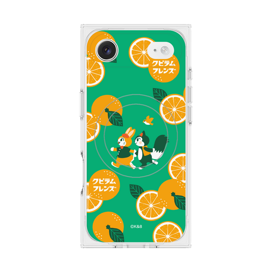 Premium Square Case with MagSafe［ Kuppyramu Friends - Orange ］