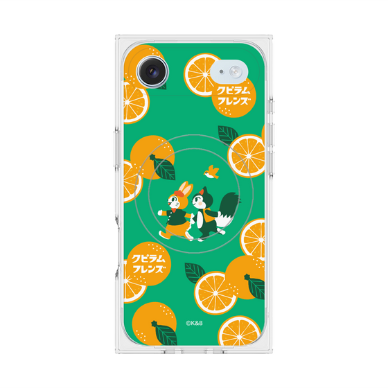 Premium Square Case with MagSafe［ Kuppyramu Friends - Orange ］