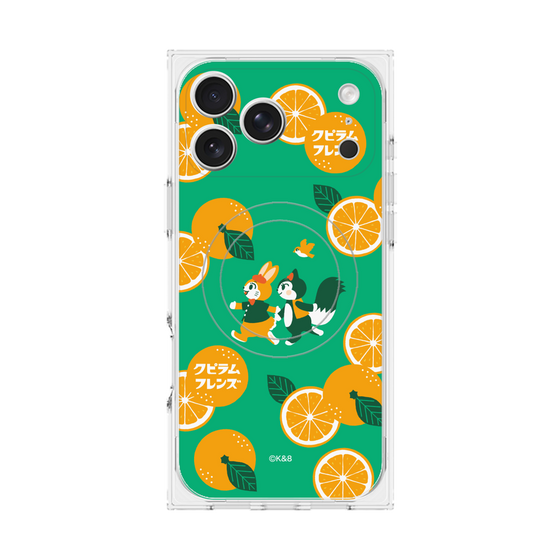 Premium Square Case with MagSafe［ Kuppyramu Friends - Orange ］