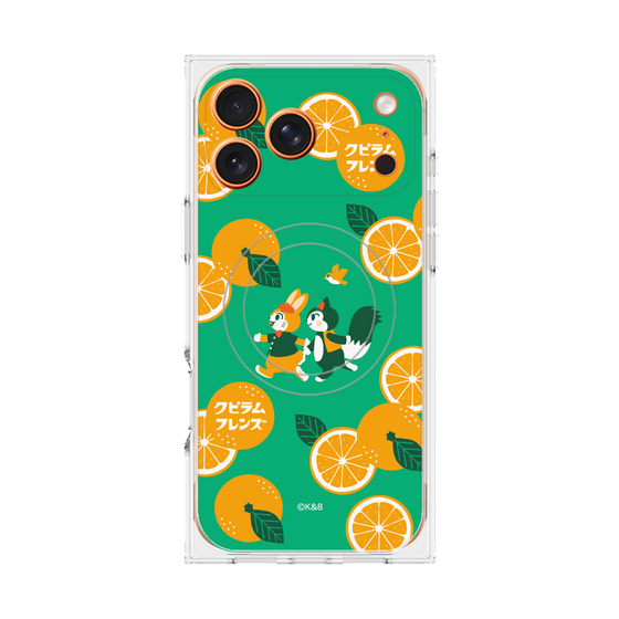 Premium Square Case with MagSafe［ Kuppyramu Friends - Orange ］