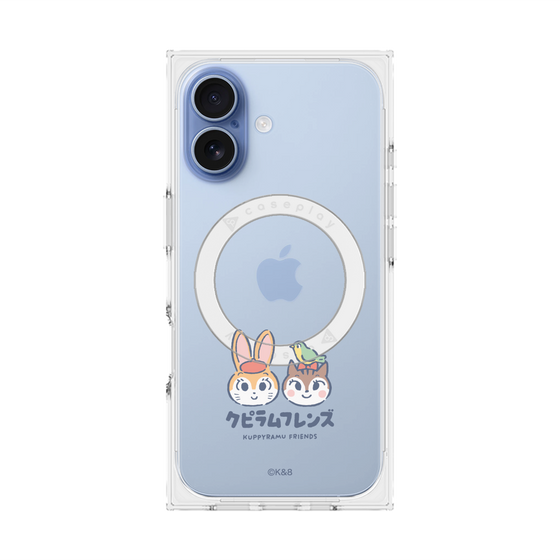 Premium Square Case with MagSafe［ Kuppyramu Friends - Logo - Nakayoshi  ］