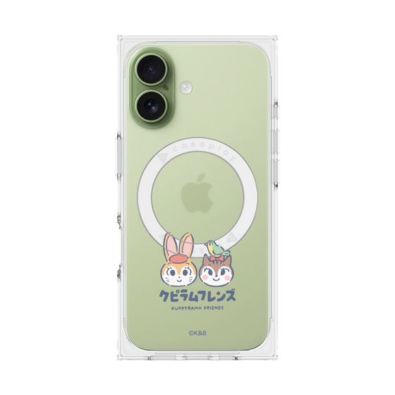 Premium Square Case with MagSafe［ Kuppyramu Friends - Logo - Nakayoshi  ］