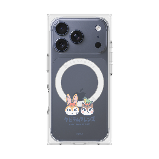 Premium Square Case with MagSafe［ Kuppyramu Friends - Logo - Nakayoshi  ］
