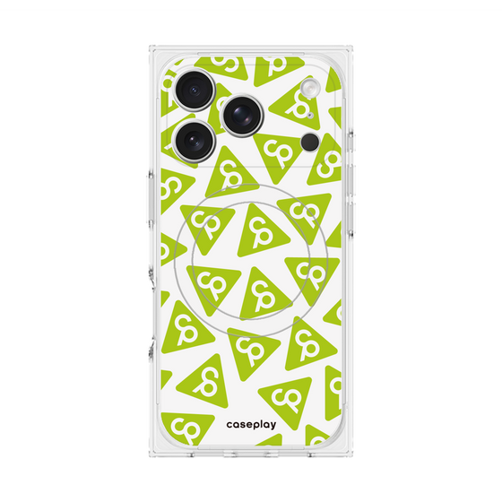 Premium Square Case with MagSafe［ Original - CASEPLAY Logo Mark - Green ］