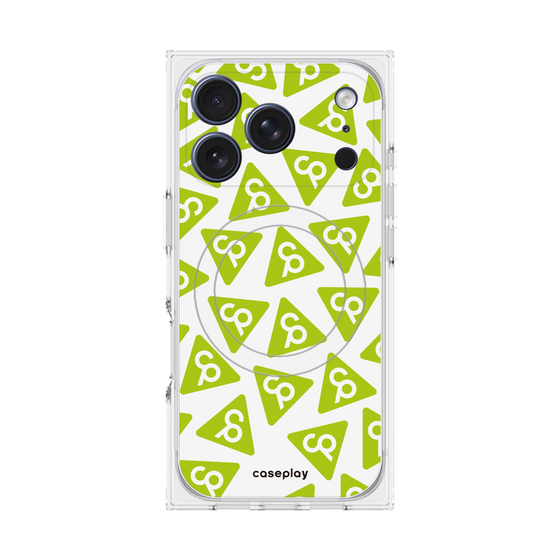 Premium Square Case with MagSafe［ Original - CASEPLAY Logo Mark - Green ］