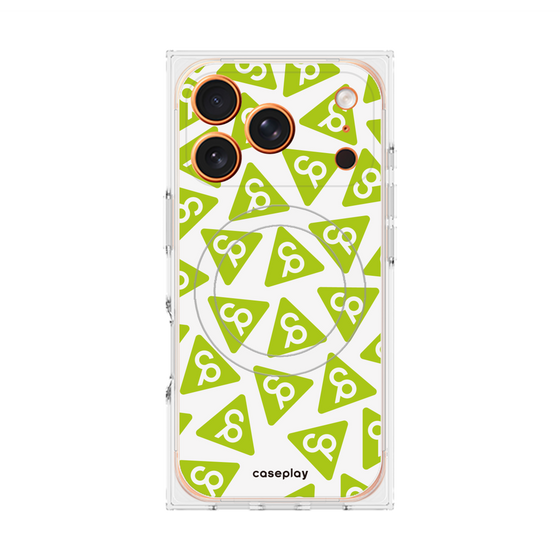 Premium Square Case with MagSafe［ Original - CASEPLAY Logo Mark - Green ］