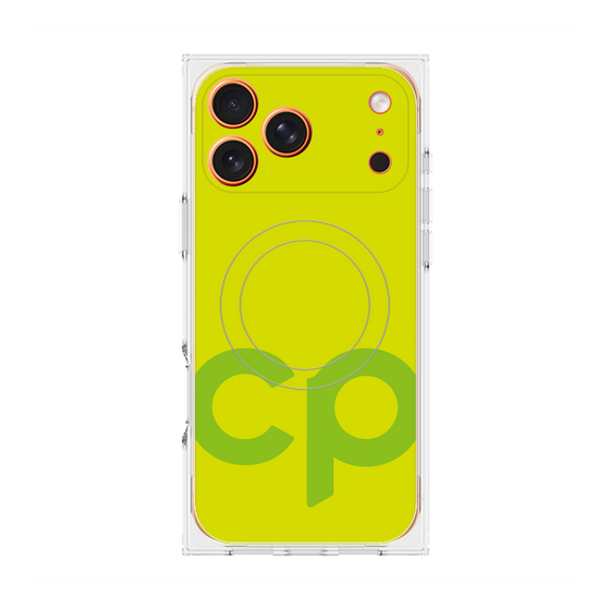 Premium Square Case with MagSafe［ Original - CASEPLAY Initial - Green ］