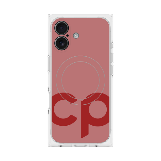 Premium Square Case with MagSafe［ Original - CASEPLAY Initial - Red ］