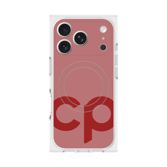 Premium Square Case with MagSafe［ Original - CASEPLAY Initial - Red ］