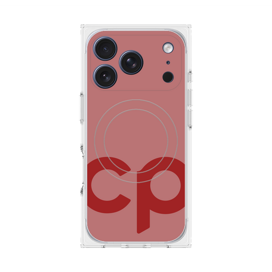 Premium Square Case with MagSafe［ Original - CASEPLAY Initial - Red ］