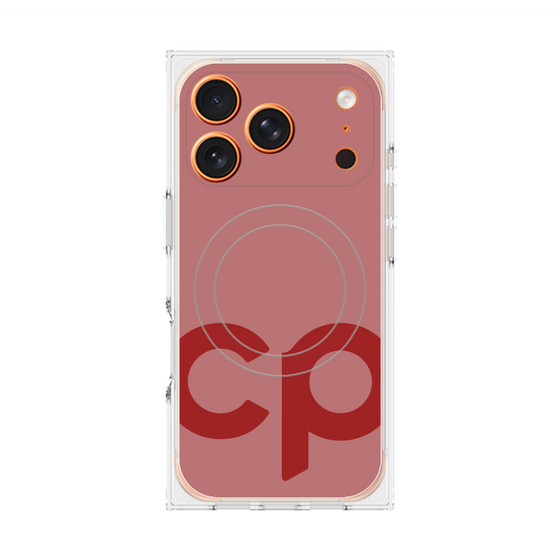 Premium Square Case with MagSafe［ Original - CASEPLAY Initial - Red ］