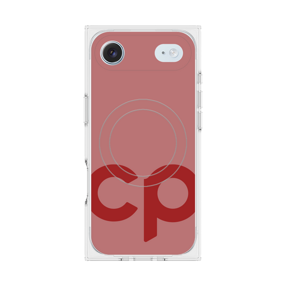 Premium Square Case with MagSafe［ Original - CASEPLAY Initial - Red ］