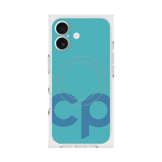 Premium Square Case with MagSafe［ Original - CASEPLAY Initial - Light Blue ］