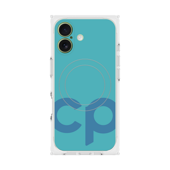 Premium Square Case with MagSafe［ Original - CASEPLAY Initial - Light Blue ］