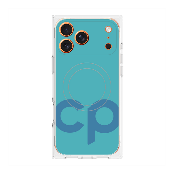 Premium Square Case with MagSafe［ Original - CASEPLAY Initial - Light Blue ］