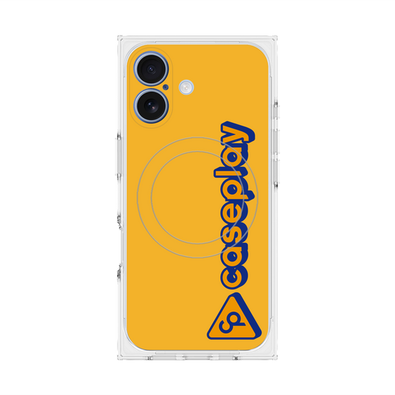 Premium Square Case with MagSafe［ Original - CASEPLAY Logotype - Orange ］