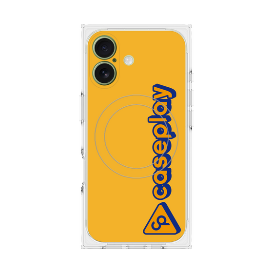 Premium Square Case with MagSafe［ Original - CASEPLAY Logotype - Orange ］