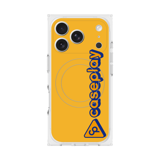 Premium Square Case with MagSafe［ Original - CASEPLAY Logotype - Orange ］