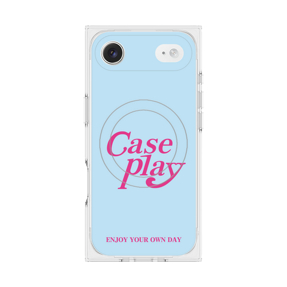 Premium Square Case with MagSafe［ Original - ENJOY YOUR OWN DAY - Light Blue ］