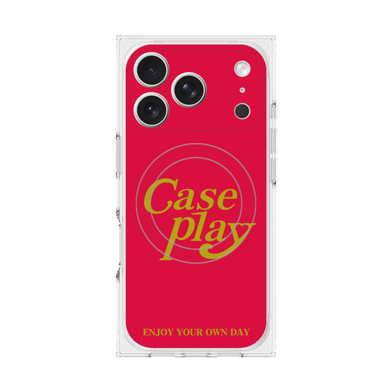 Premium Square Case with MagSafe［ Original - ENJOY YOUR OWN DAY - Red ］