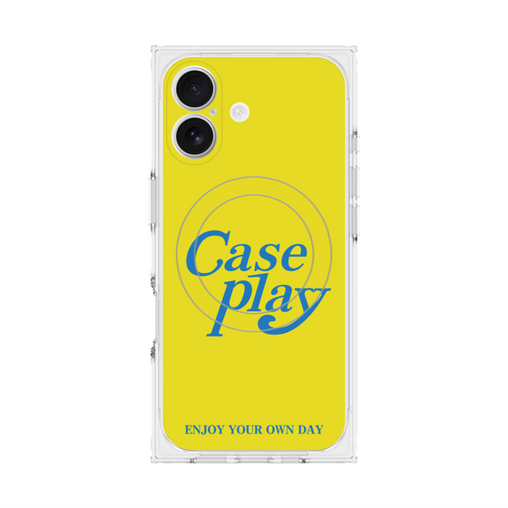 Premium Square Case with MagSafe［ Original - ENJOY YOUR OWN DAY - Yellow ］