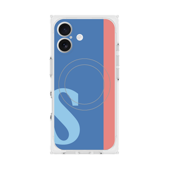 Premium Square Case with MagSafe［ Original - initial color line - S blue ］