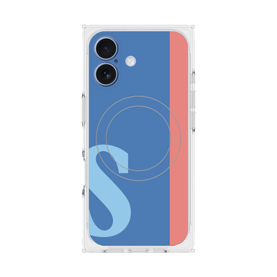 Premium Square Case with MagSafe［ Original - initial color line - S blue ］