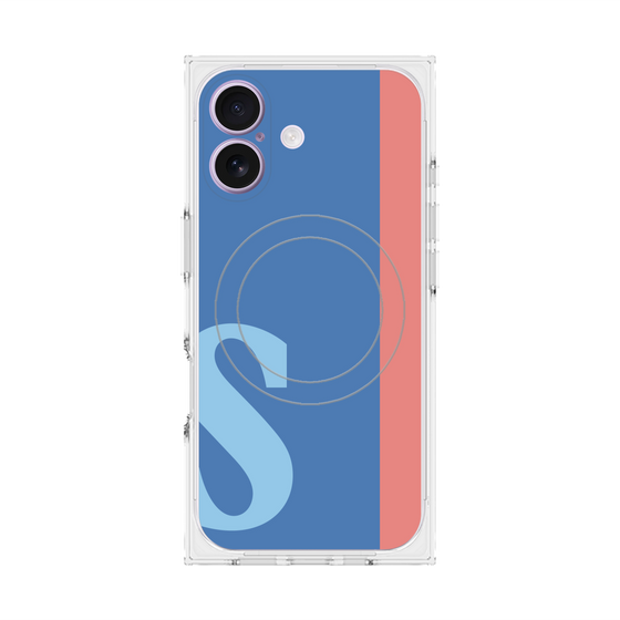 Premium Square Case with MagSafe［ Original - initial color line - S blue ］