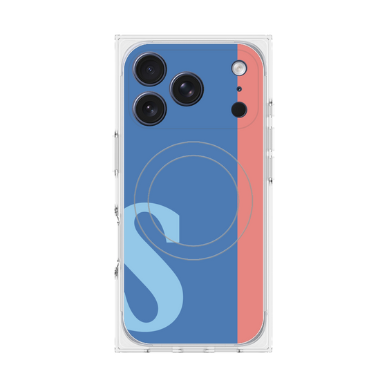 Premium Square Case with MagSafe［ Original - initial color line - S blue ］