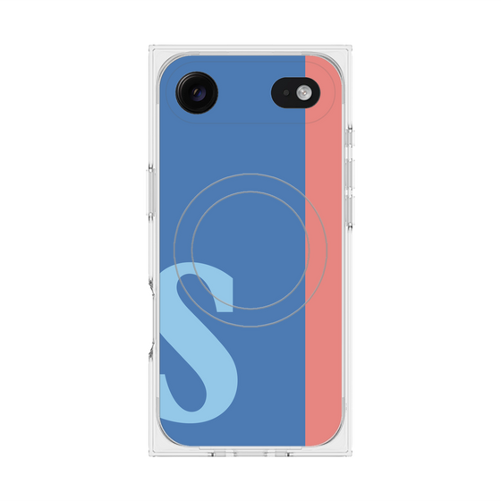 Premium Square Case with MagSafe［ Original - initial color line - S blue ］