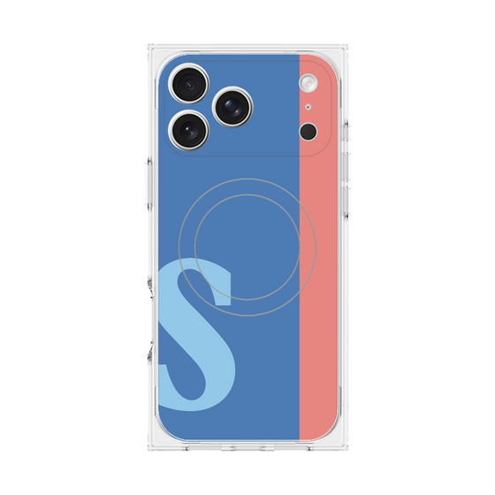 Premium Square Case with MagSafe［ Original - initial color line - S blue ］