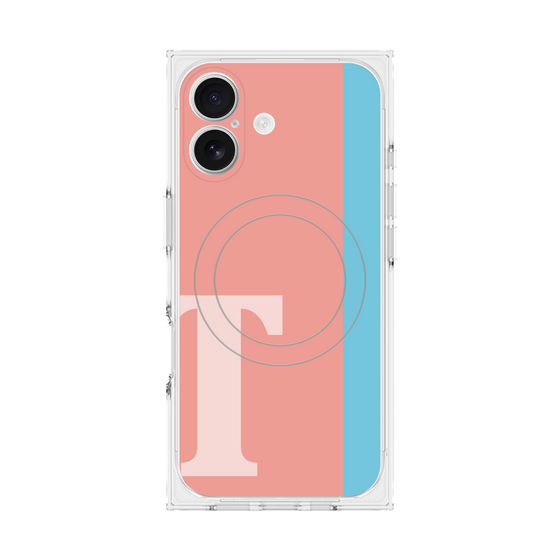 Premium Square Case with MagSafe［ Original - initial color line - T pink ］