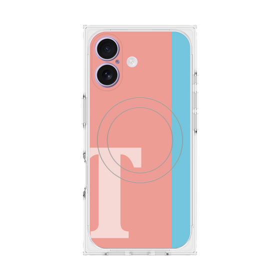 Premium Square Case with MagSafe［ Original - initial color line - T pink ］