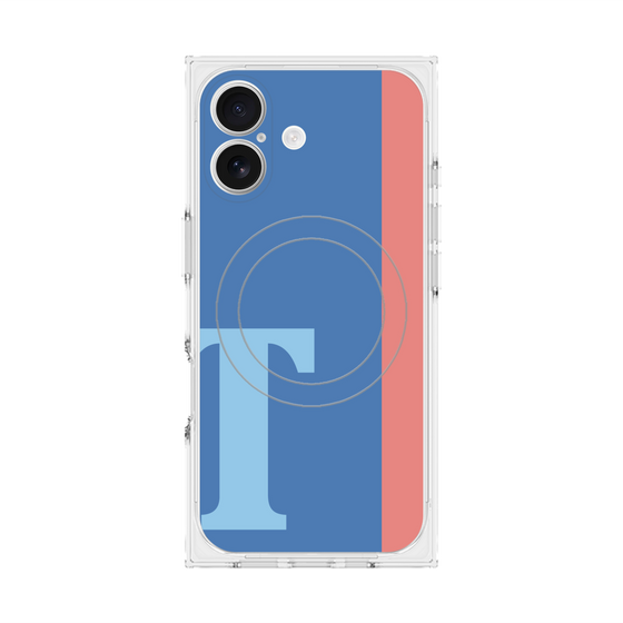 Premium Square Case with MagSafe［ Original - initial color line - T blue ］