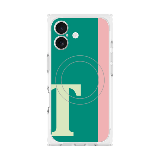 Premium Square Case with MagSafe［ Original - initial color line - T green ］